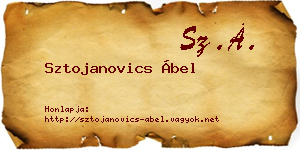 Sztojanovics Ábel névjegykártya